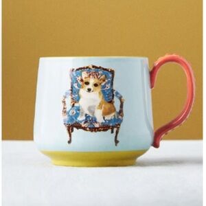 Anthropologie Raphael Balme CORGIE Dog Mug